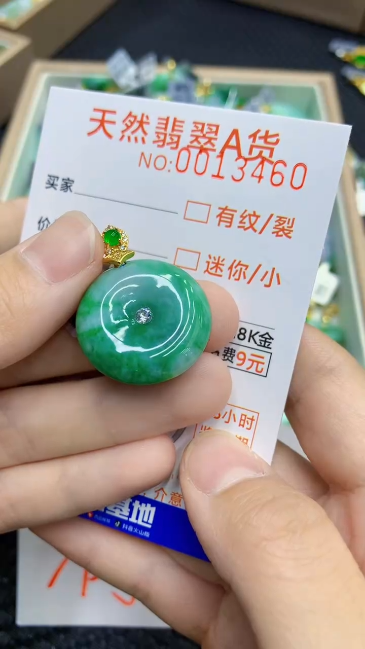 翡翠未镶嵌颈饰             1