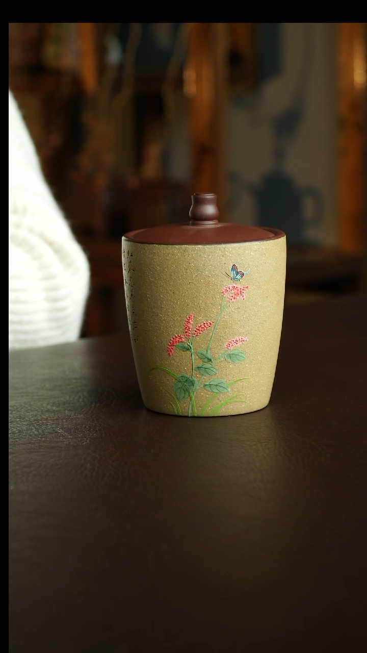 茶杯紫砂14号 跨年福利 新品茶叶罐100克 宜兴紫砂原矿作品