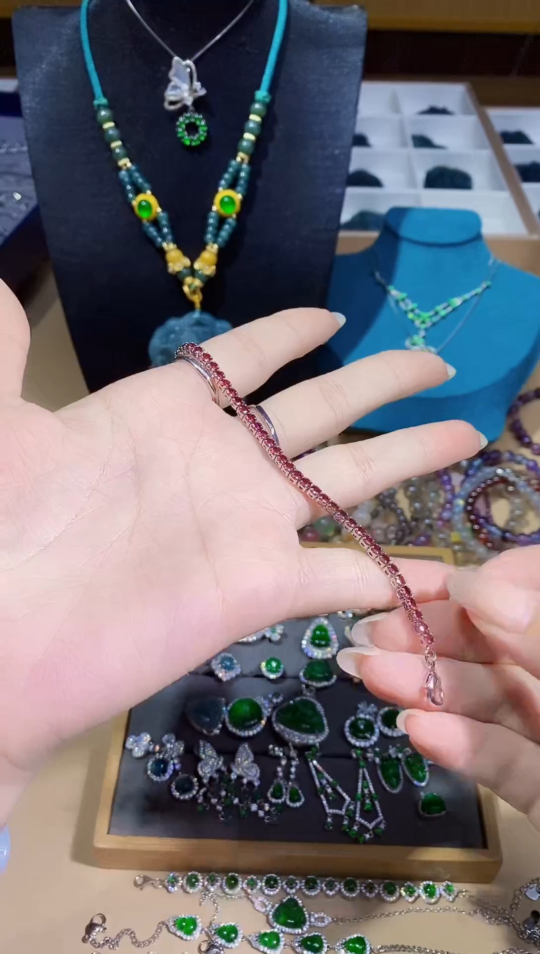 【闪购商品】石榴石手链未镶嵌多样性发其一【58】