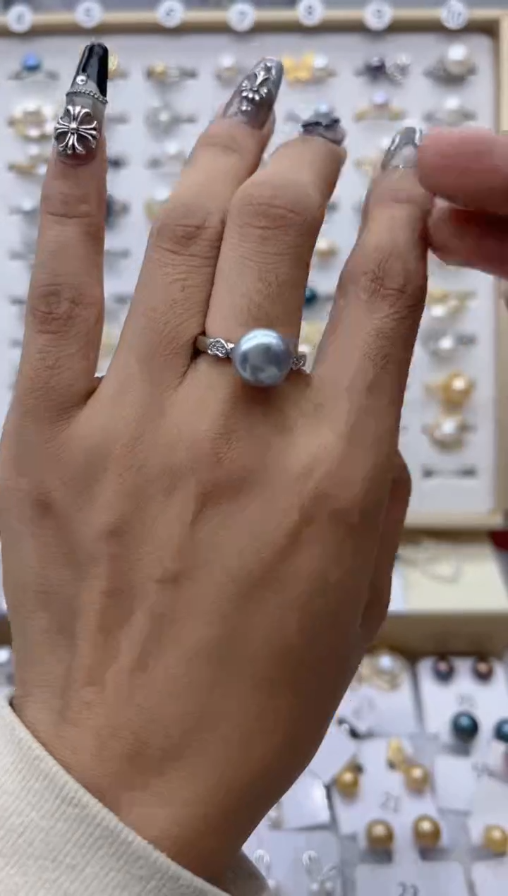 【闪购商品】淡水珍珠戒指合金40