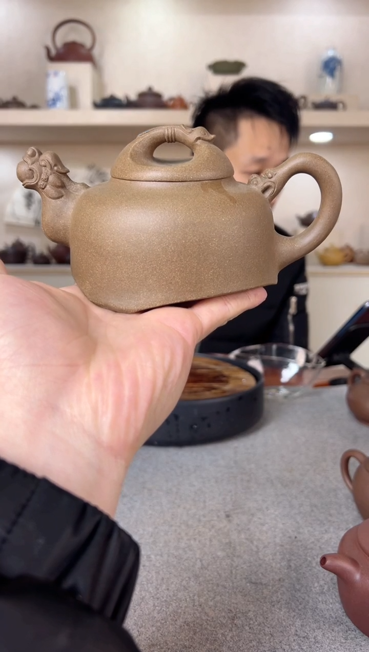 【闪购商品】紫砂茶壶龙行天下 段泥 半手工