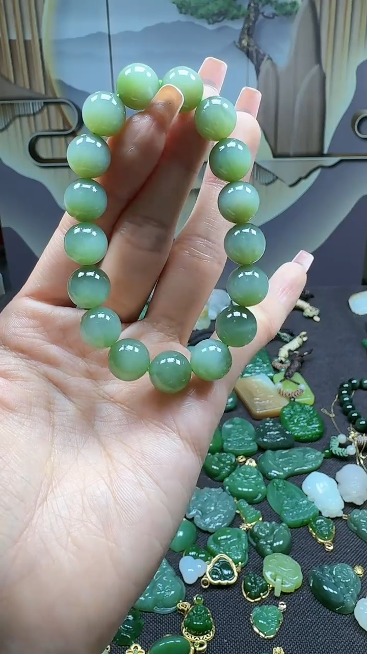 和田玉未镶嵌挂件11+