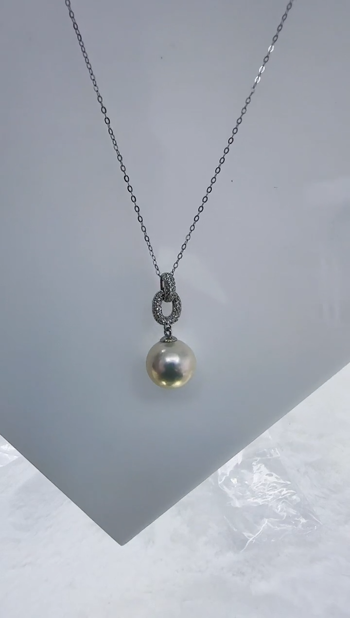 【闪购商品】淡水珍珠DA银S925镶嵌b633 白珠套链12
