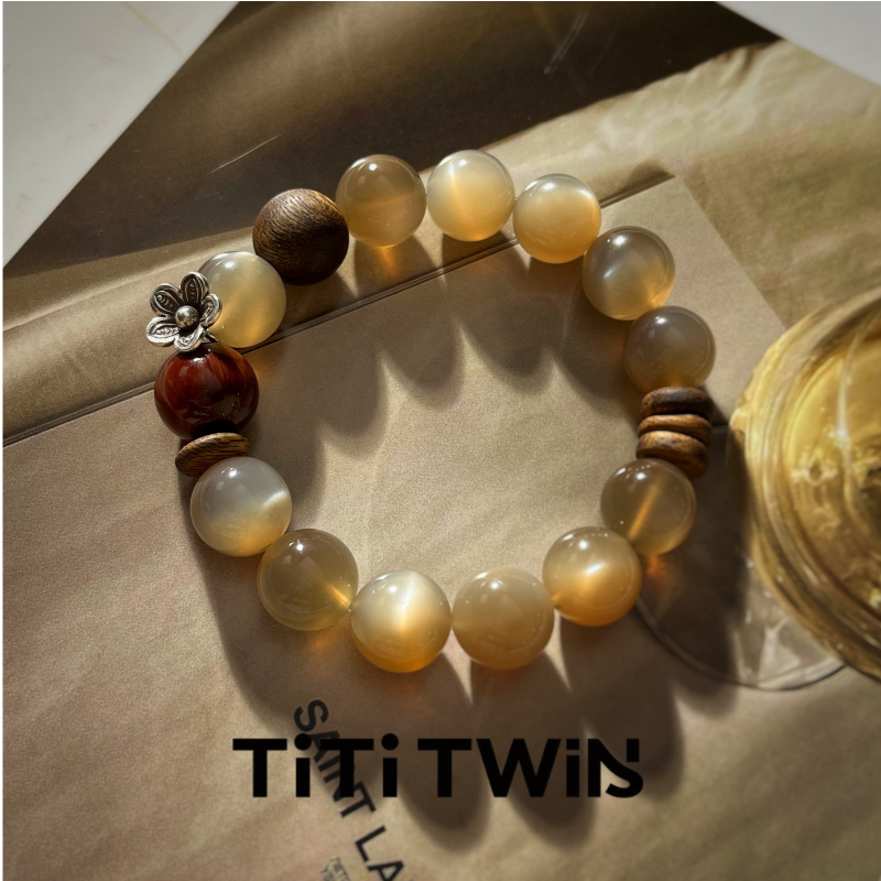 TiTi TWINS【月光之城】原创银月光多宝设计手串