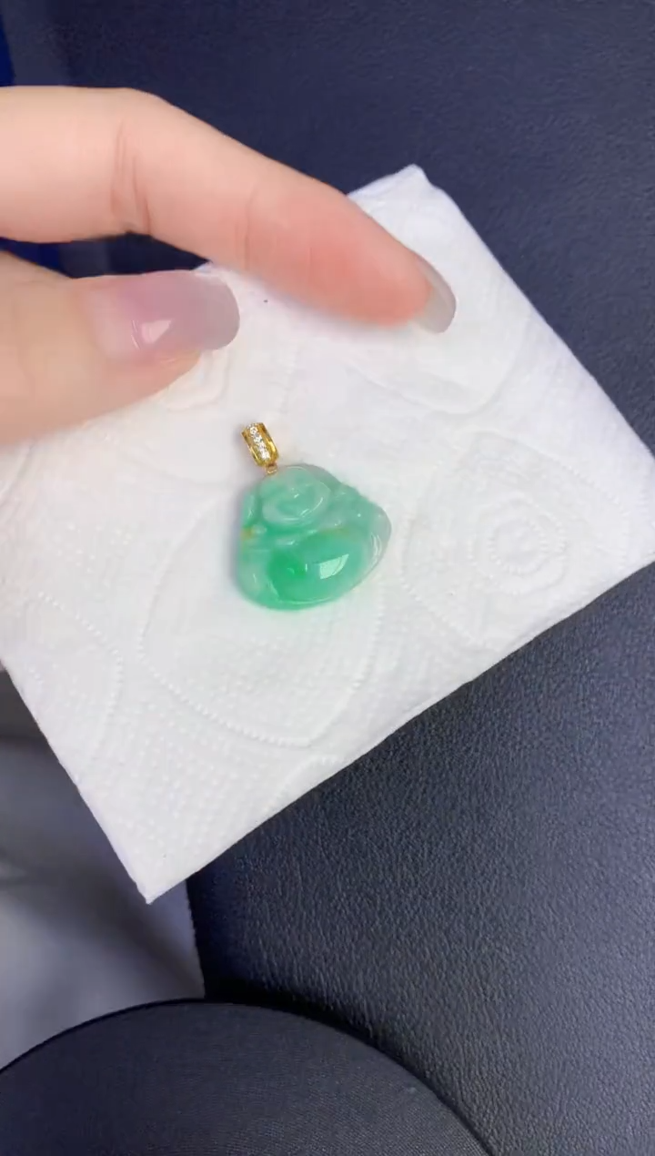 颈饰未镶嵌翡翠缅甸天然翡翠A货