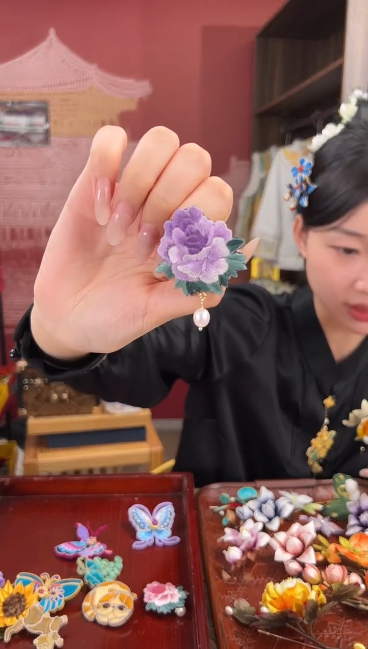 【闪购商品】刺绣苏绣世家非遗手工（胸针） 