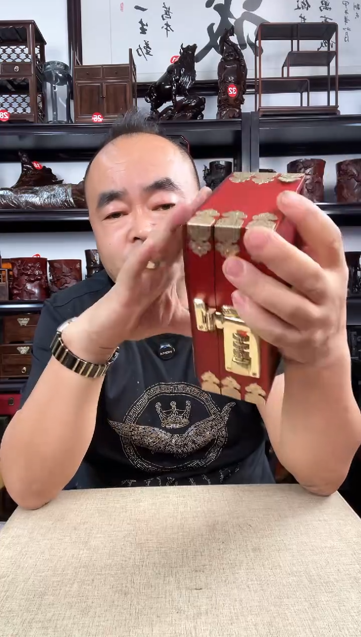 木长方盒老李红木工艺品