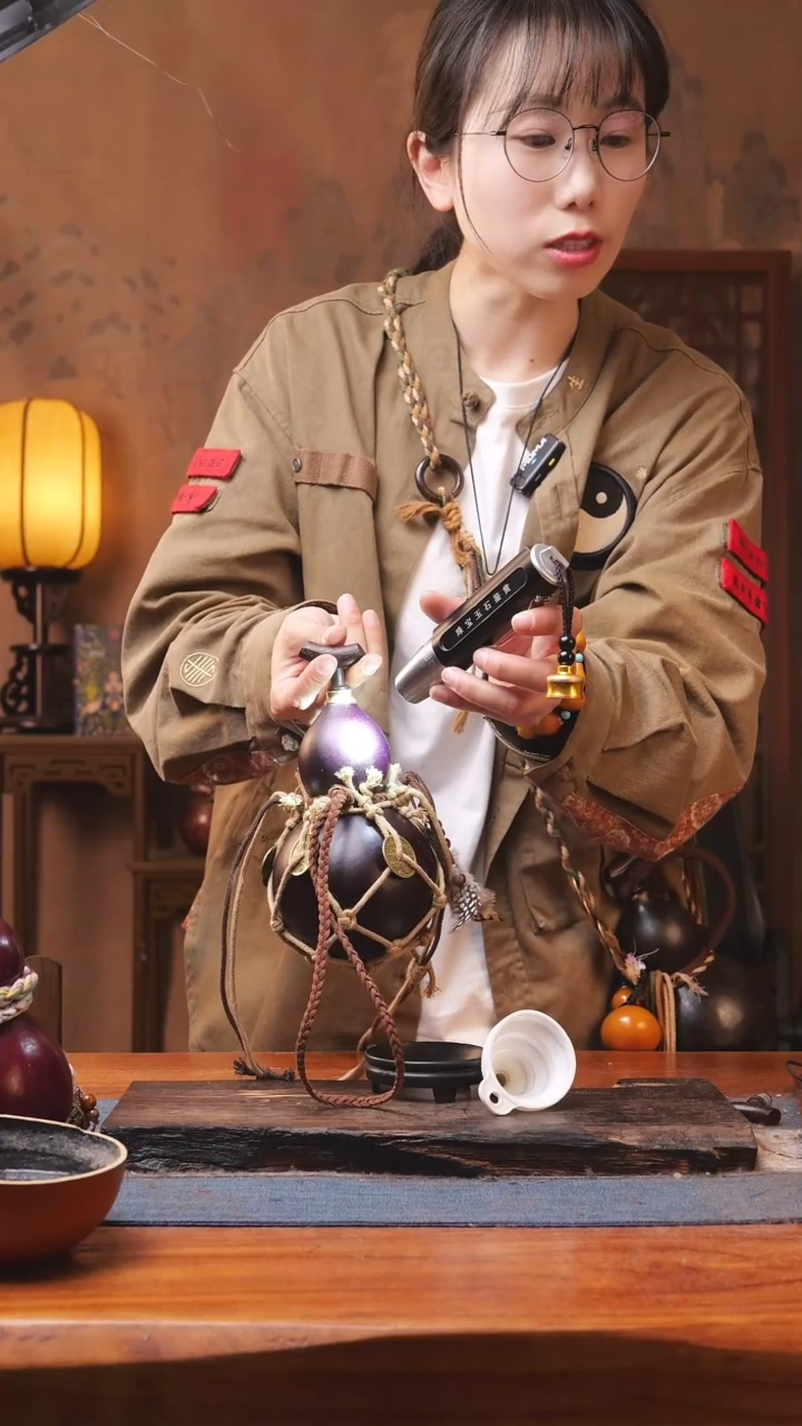 【闪购商品】120号精品大漆葫芦防腐防渗装水茶酒