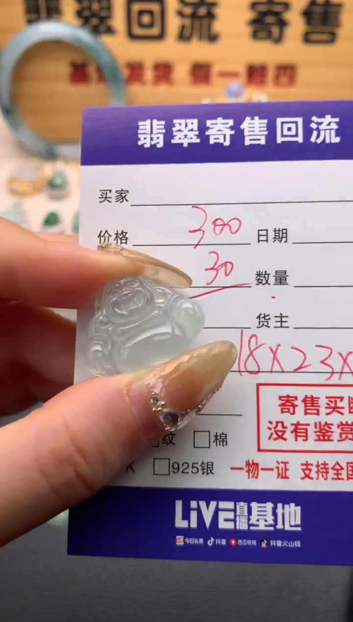 【闪购商品】翡翠颈饰未镶嵌21012003