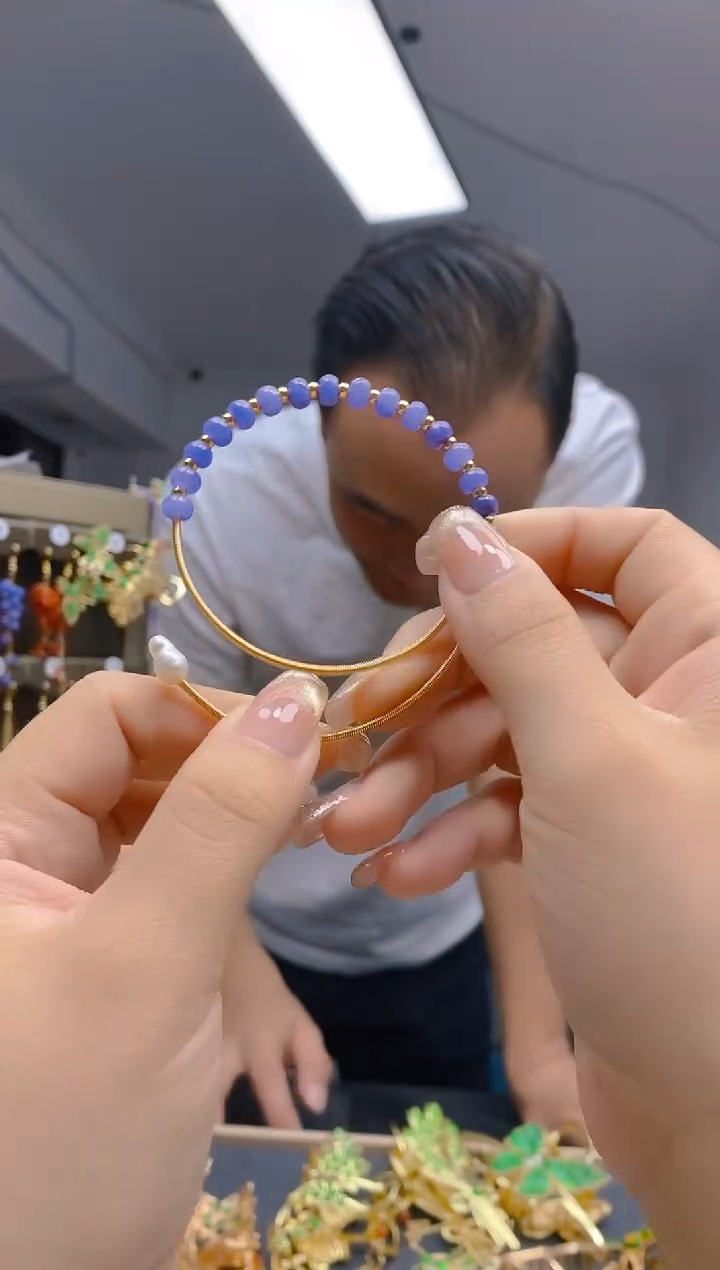 【闪购商品】翡翠耳饰合金426翡翠手镯