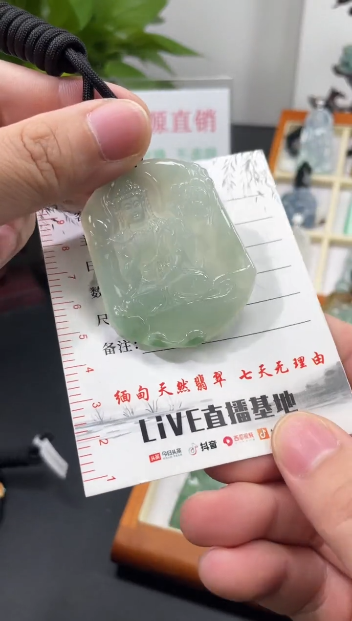 【闪购商品】翡翠颈饰未镶嵌观音