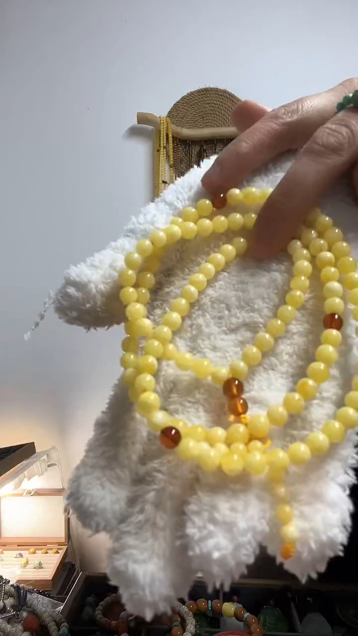 【闪购商品】蜜蜡手链未镶嵌天然白花蜜长串