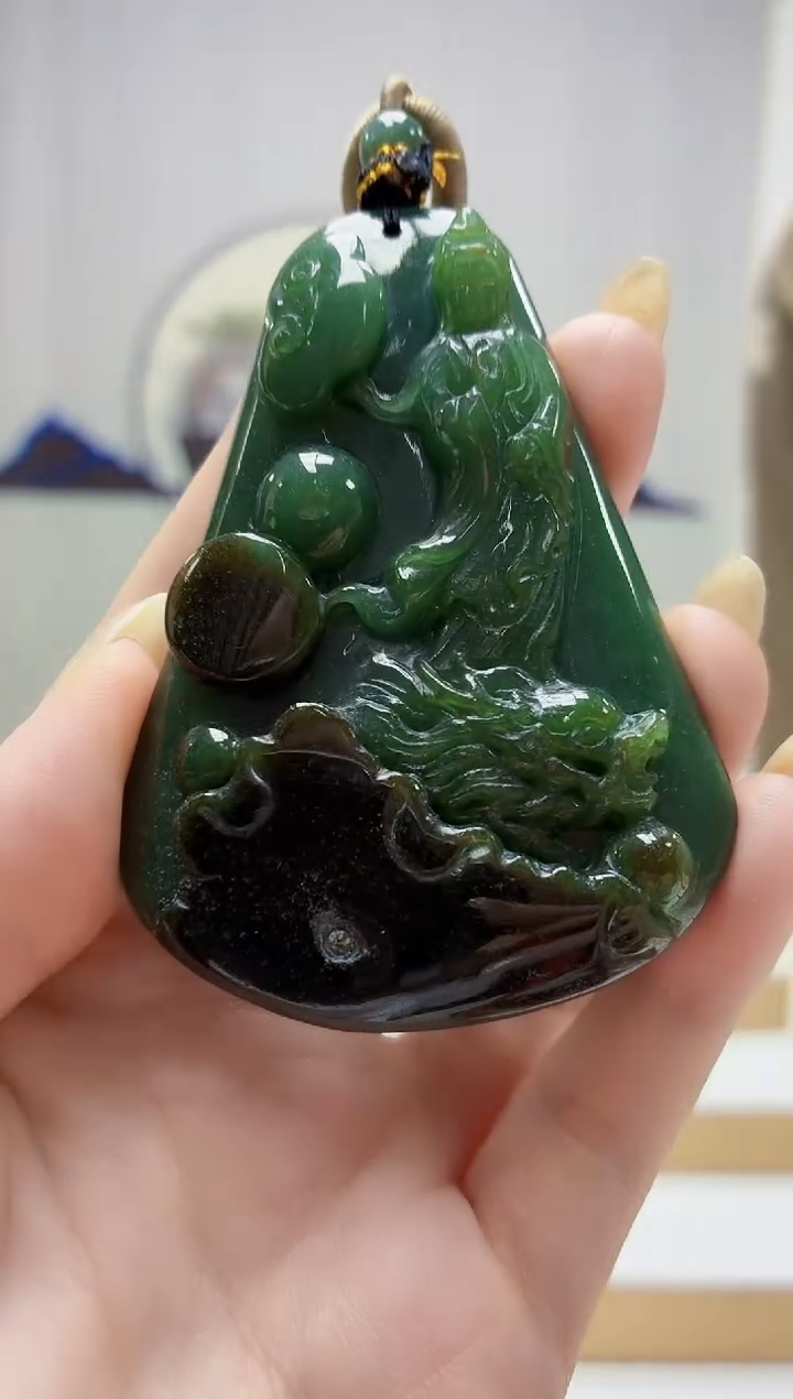 未镶嵌定制翡翠4917jw-毛货挂件81