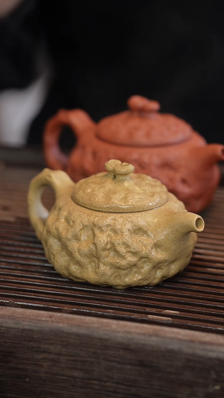 茶壶紫砂供春 本绿 170cc