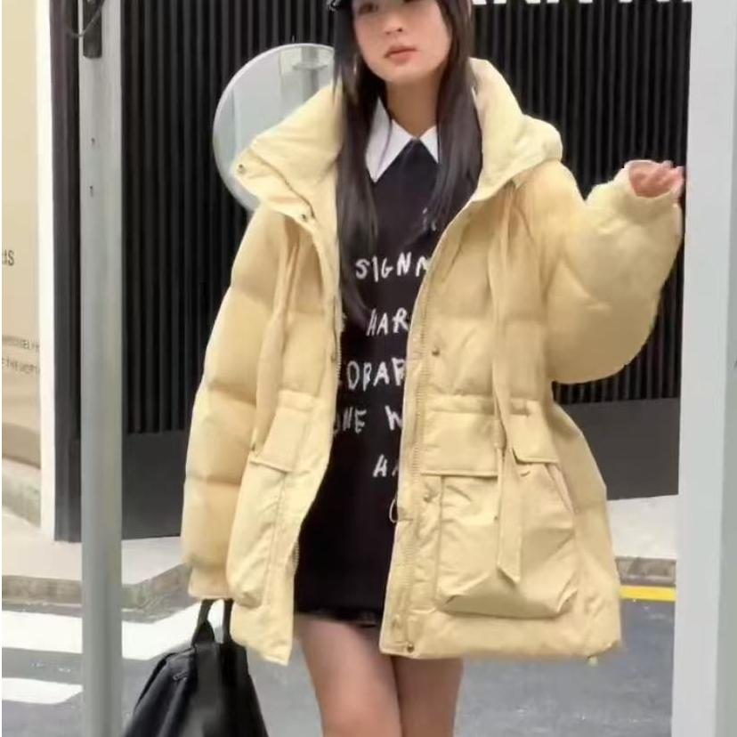 来2024【X】1月6日  儿童潮酷黄色加厚连帽棉衣4073-