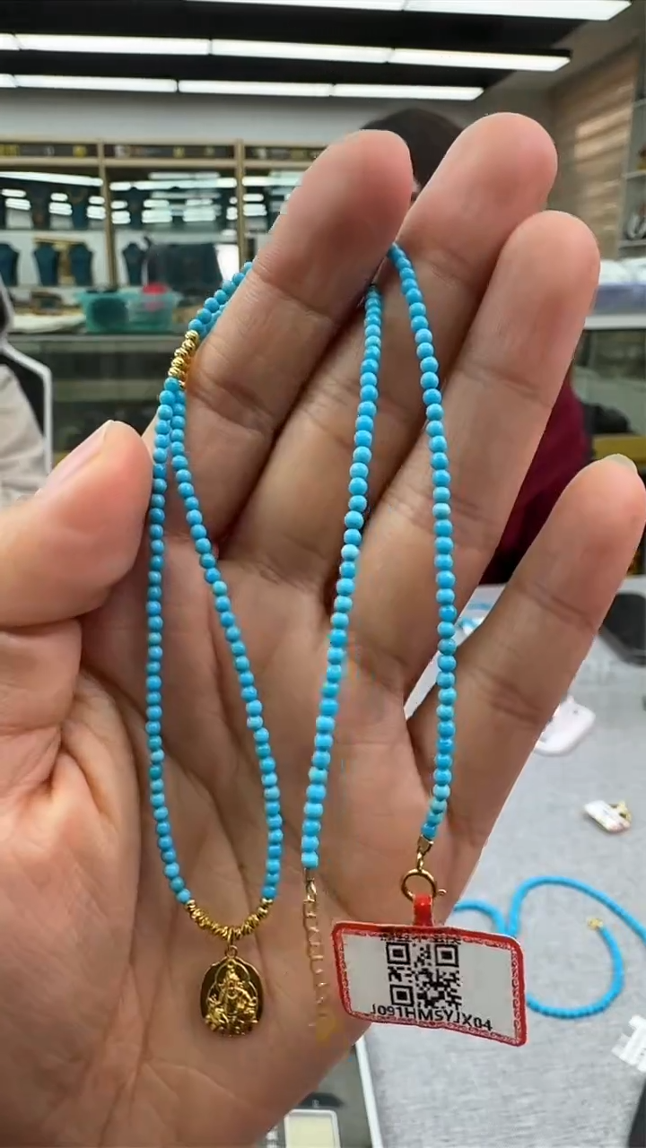 【闪购商品】绿松石颈饰未镶嵌124秒拍号