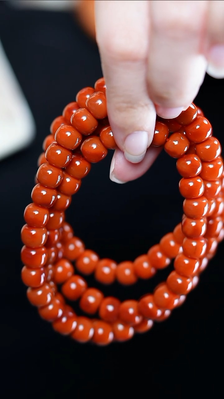 【闪购商品】南红玛瑙手串未镶嵌柿子@@SCSZ多-7.5mS老型手工