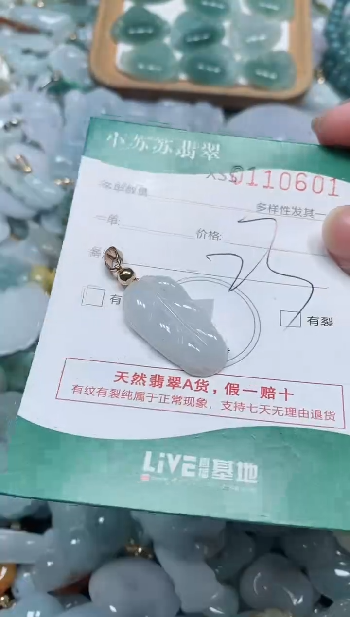【闪购商品】翡翠颈饰未镶嵌闪购商品0110601