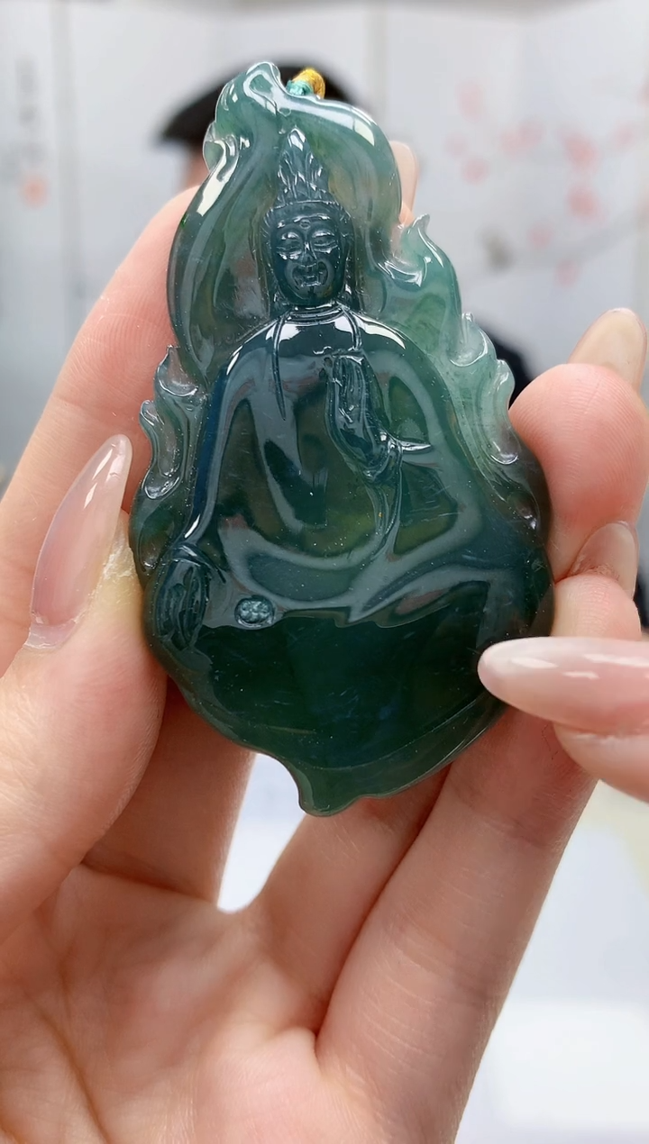 【闪购商品】定制翡翠未镶嵌5152jw-毛货挂件43