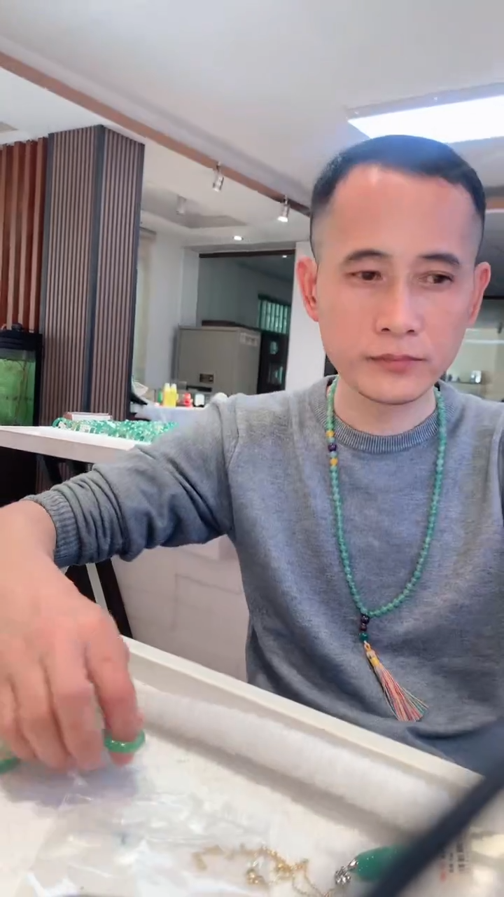 合金石英质玉（非洲翠）戒指瑶*戒指