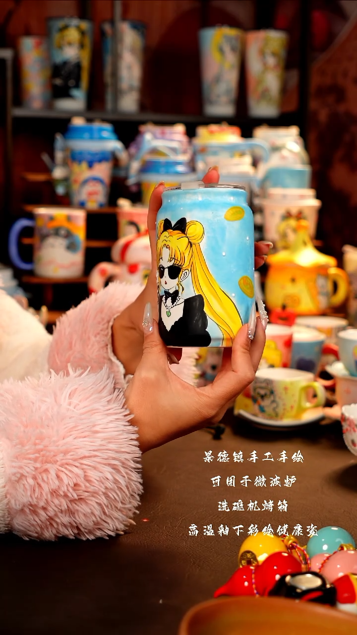 景德镇设计款手工手绘杯杯