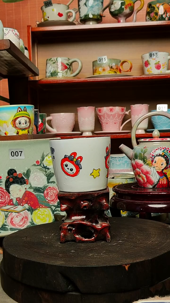 摆件陶景德镇手绘创意陶瓷有瑕