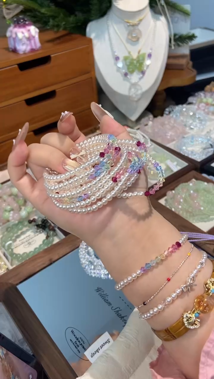 未镶嵌手串水晶孤品捡漏均匀瑕疵介意勿拍