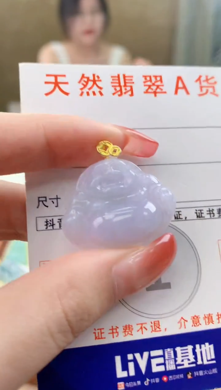 颈饰未镶嵌翡翠天然A货翡翠挂件