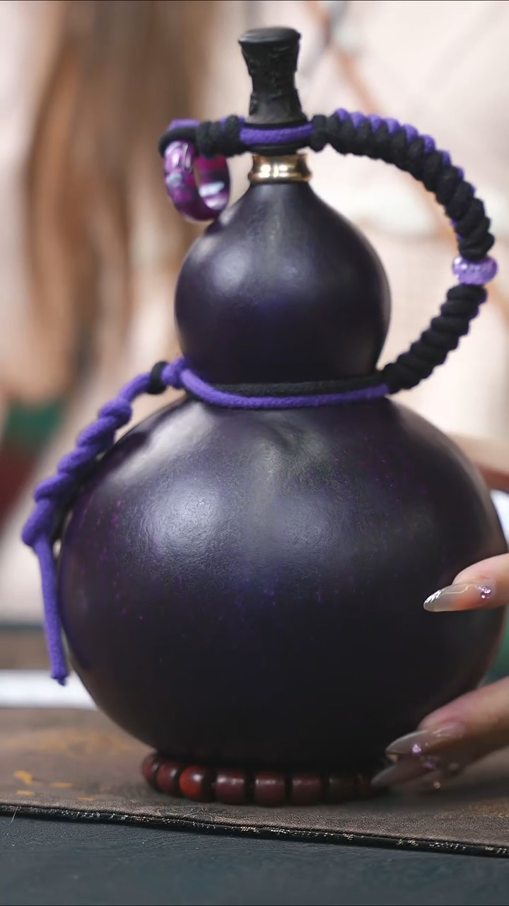 【闪购商品】WQ245大漆酒葫芦不包手串及旋转底座