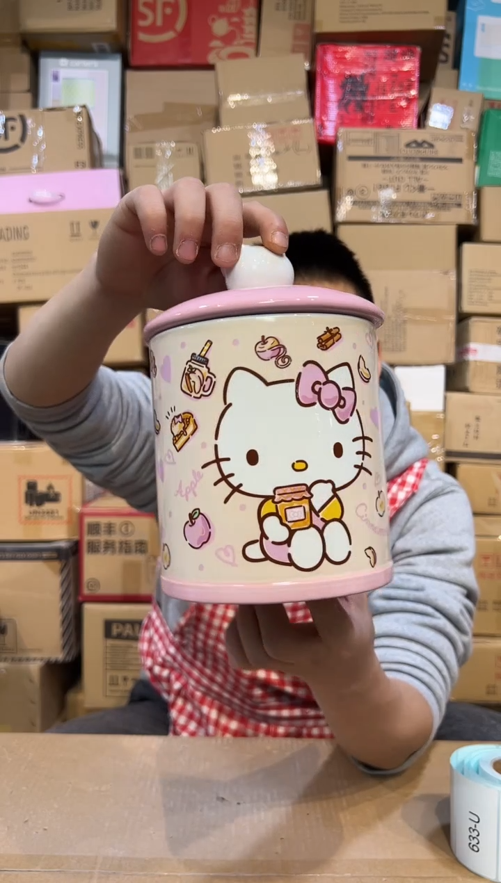 【闪购商品】杯KT猫粉色糖果收纳罐