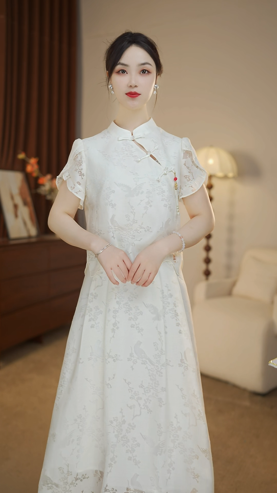 2025新中式国风旗袍连衣裙假两件套气质款25C06181