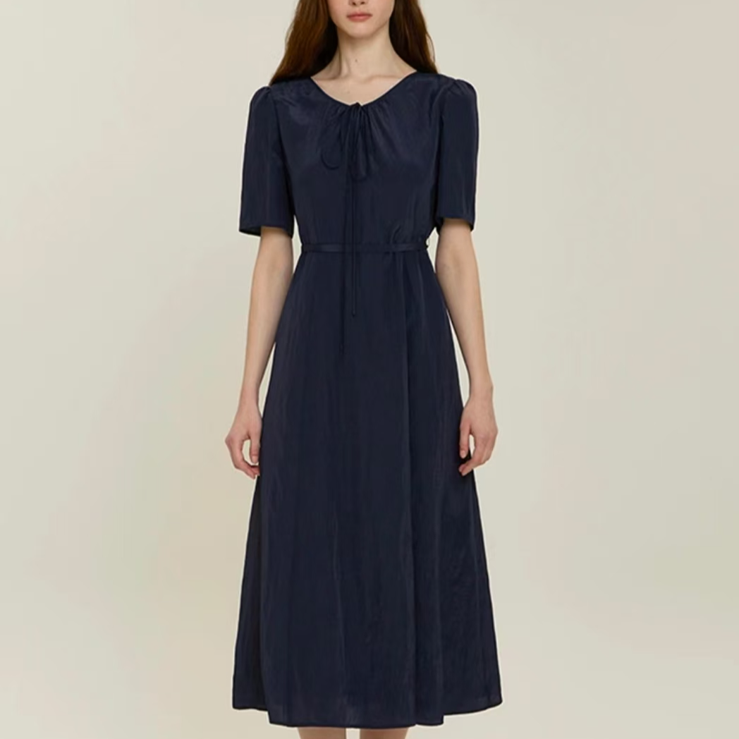 it 衣美人原原气质优雅高腰显瘦连衣裙