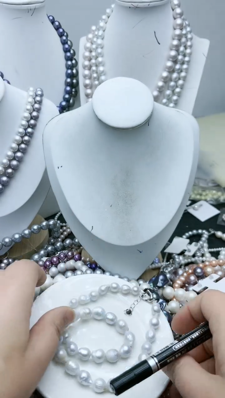 【闪购商品】淡水珍珠颈饰钛钢1