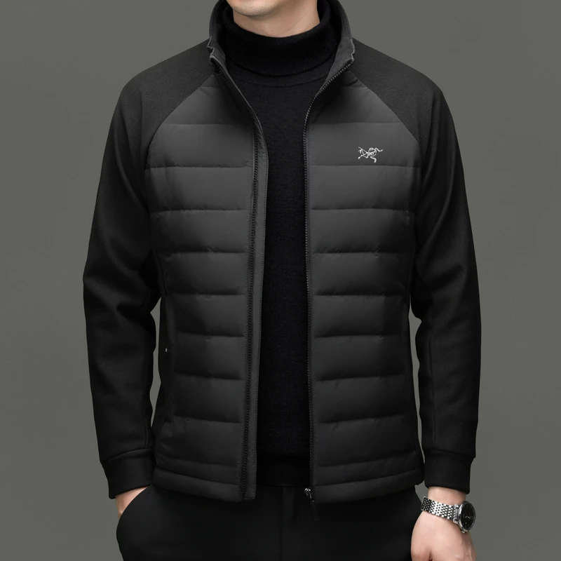 【清仓折扣】立领常规款羽绒外套防风保暖潮流男士男装秋冬季