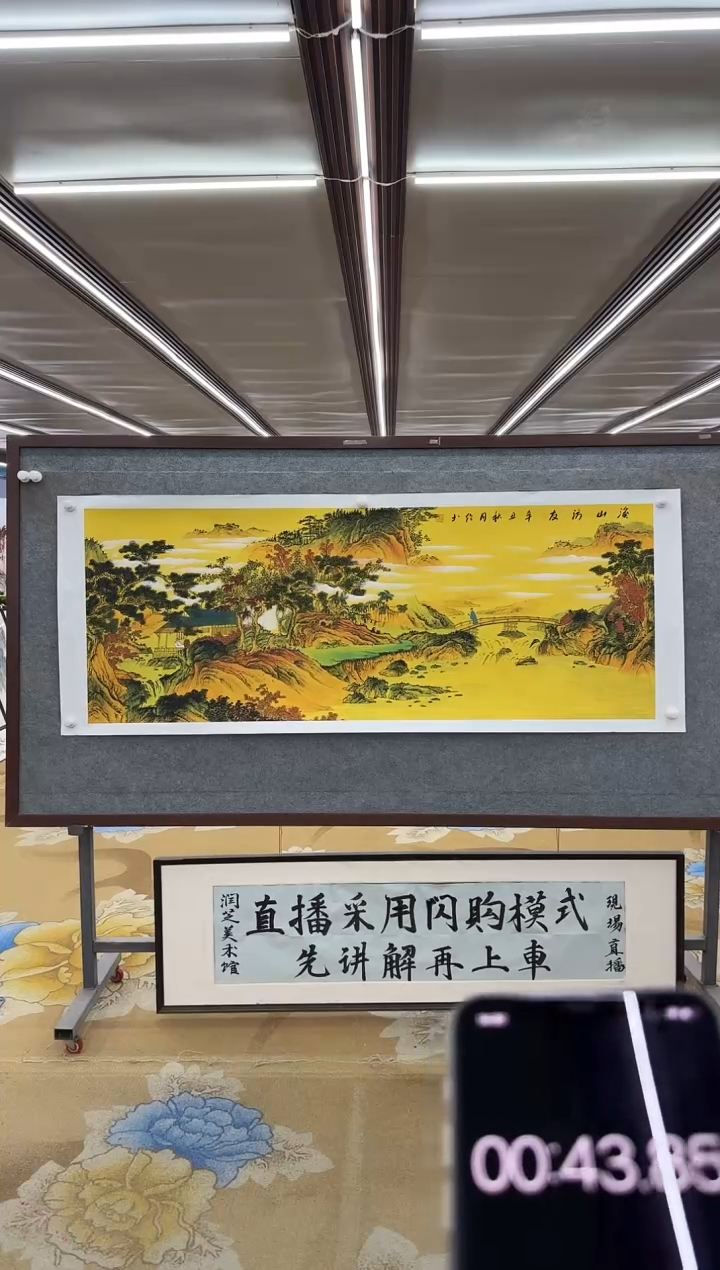 【闪购商品】绘画DC张伦玉-小六尺-山水国画