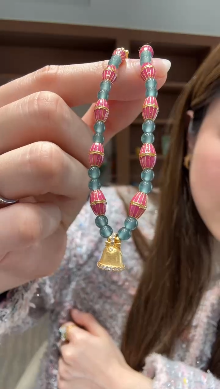 【闪购商品】翡翠手链银S925镶嵌手串