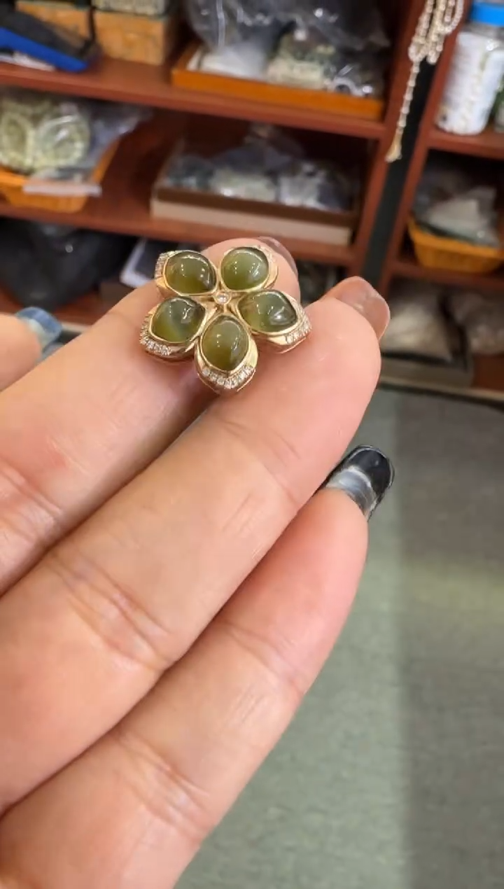 【闪购商品】和田玉【宏钰珠宝0114】3918K金镶嵌·