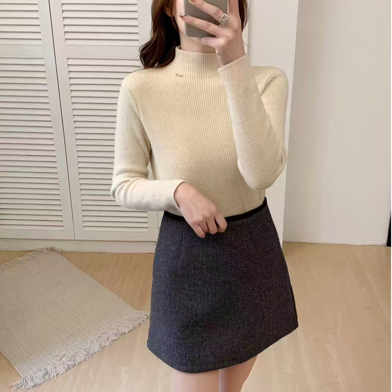 HY 海燕家 蝴蝶结标一体绒打底