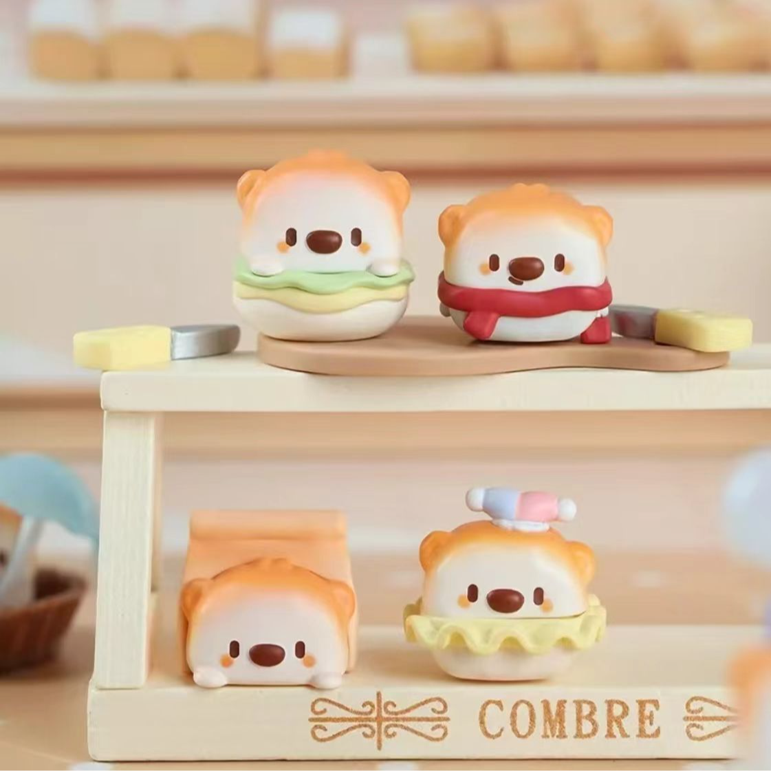 【代拆】嘿粉儿面包狗系列迷你盲盒萌粒潮玩摆件礼物