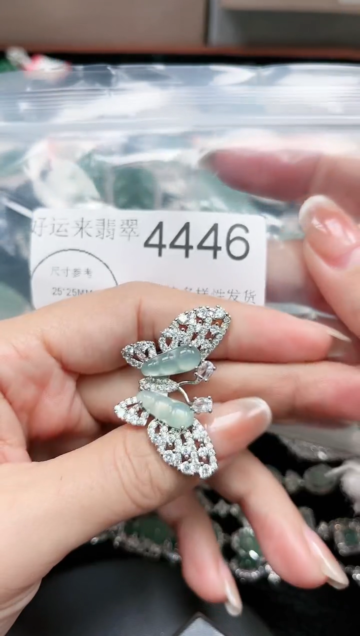 【闪购商品】翡翠颈饰未镶嵌4446赠皮绳