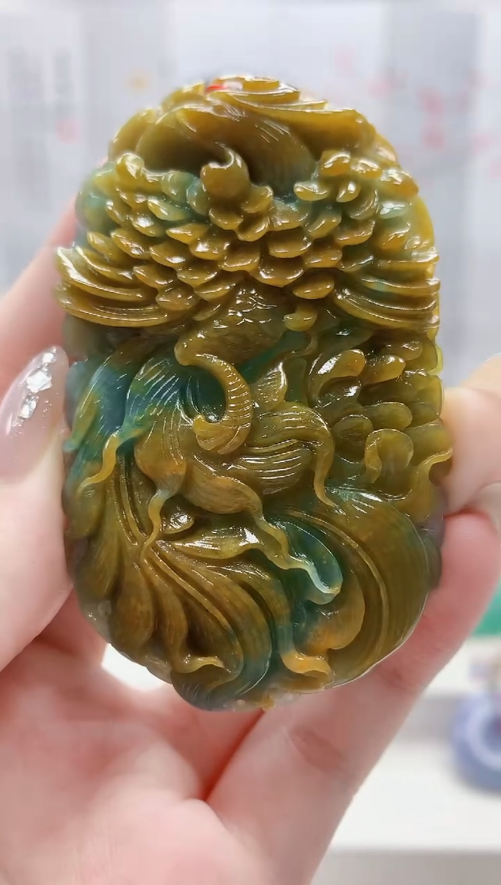 未镶嵌定制翡翠4852jw-毛货挂件37