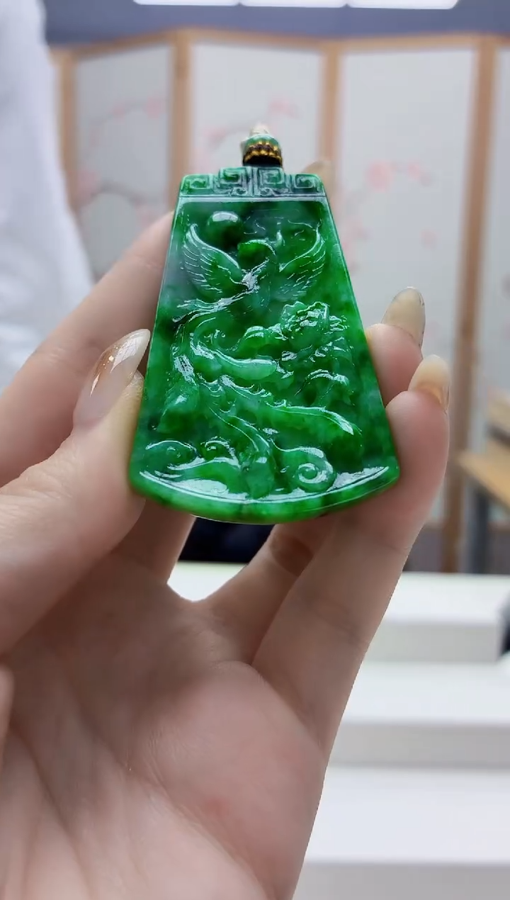 未镶嵌定制翡翠4898jw-毛货挂件25