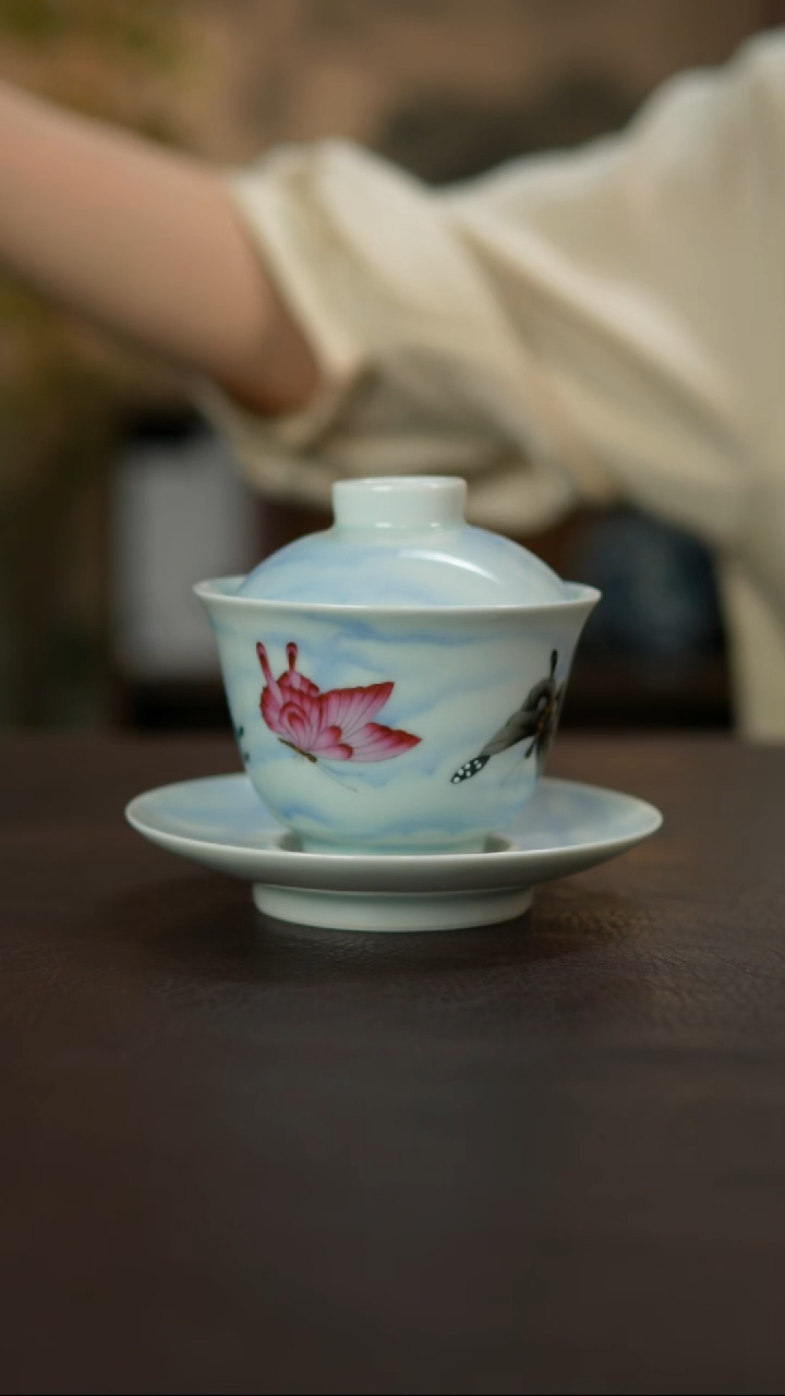杯景德镇陶瓷杯碗柴烧多人
