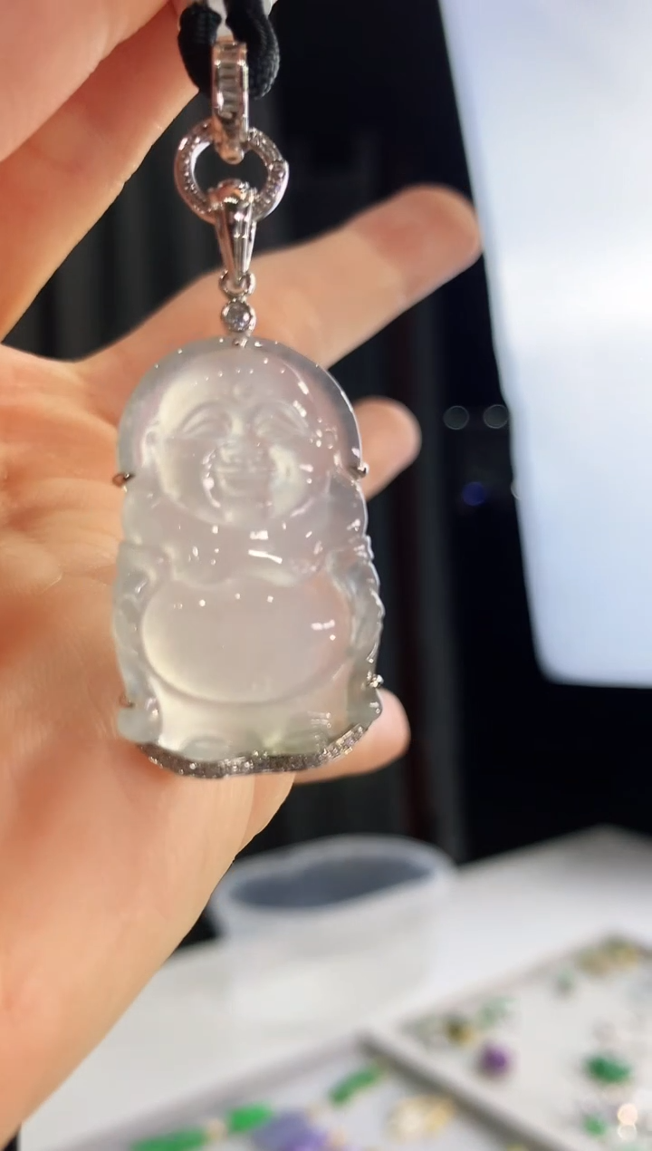 【闪购商品】翡翠吊坠(不含链)18K金镶嵌吊坠