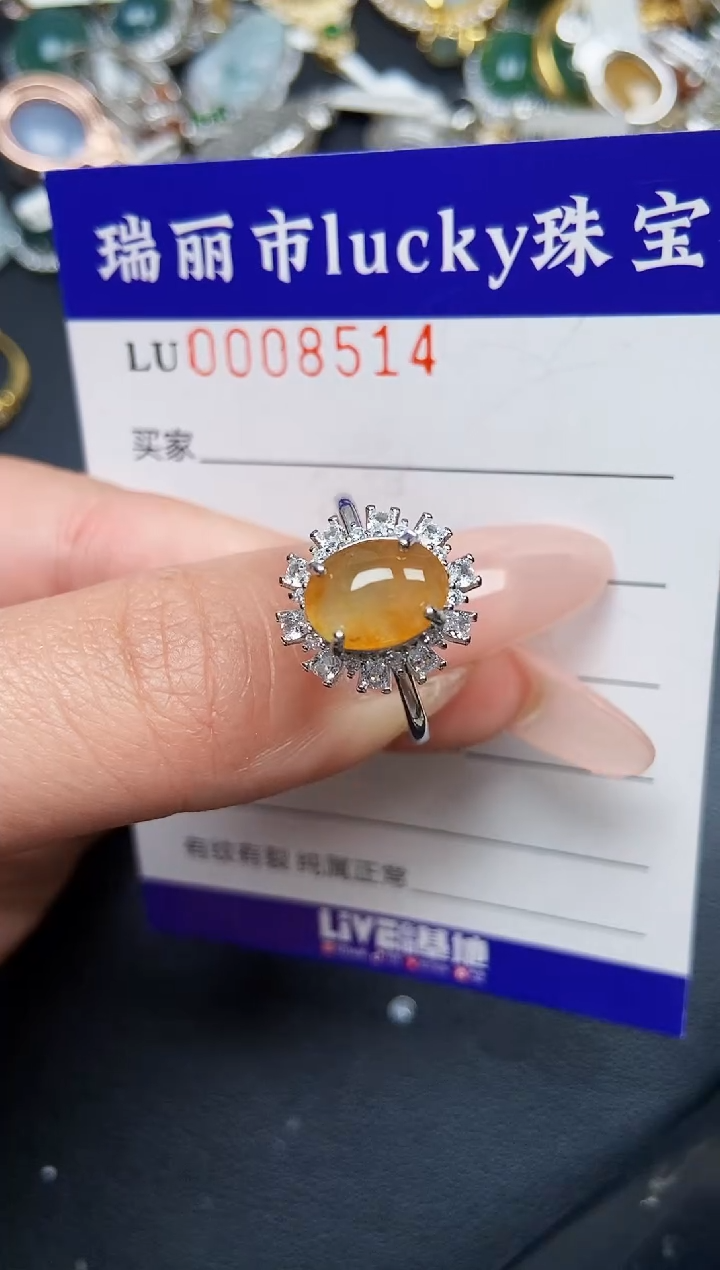 【闪购商品】翡翠颈饰银S925镶嵌8514