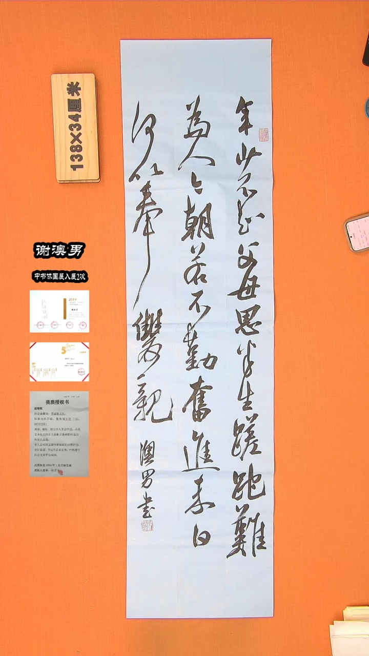 【闪购商品】书法5谢老师书法作品