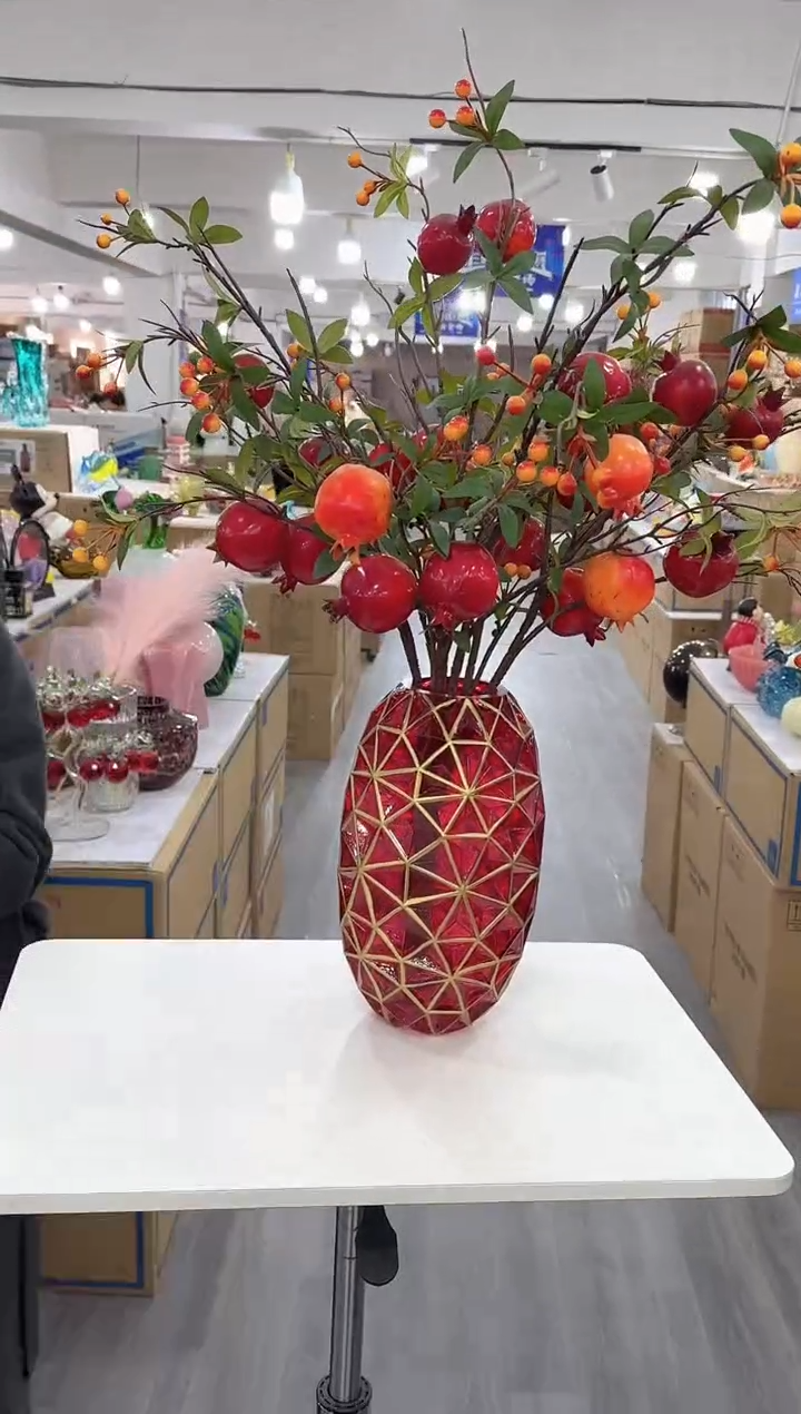 【闪购商品】琉璃椿野花瓶花器早E-41花瓶