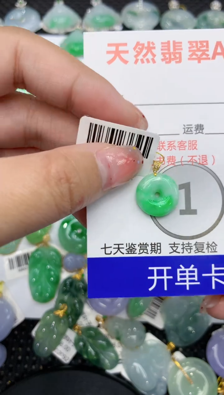 【闪购商品】翡翠颈饰18K金镶嵌111111111111