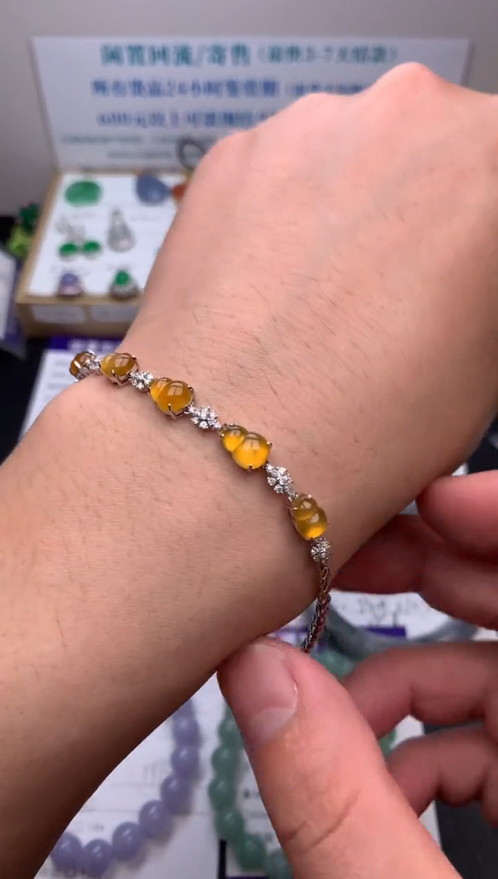 【闪购商品】定制翡翠18K金镶嵌模式推广期24小时鉴赏期