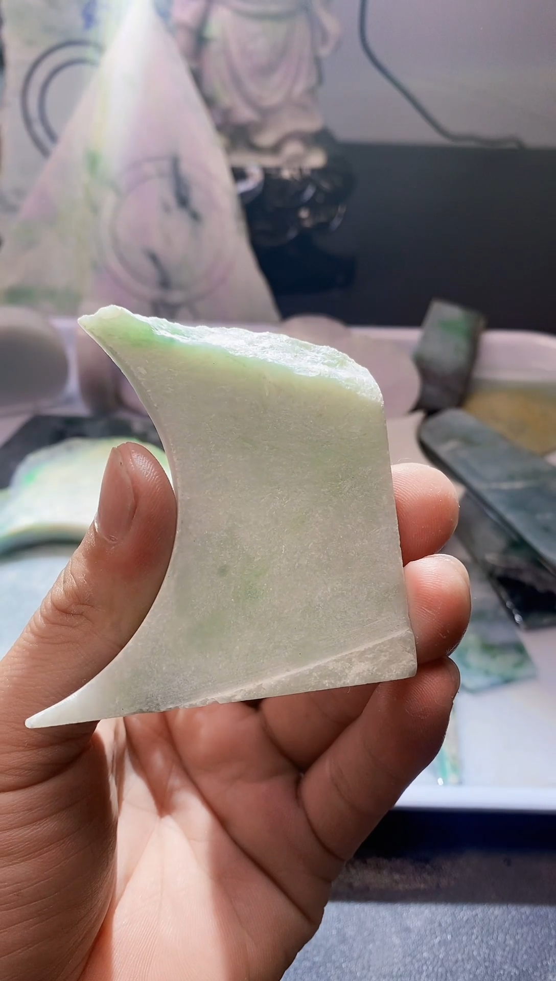 翡翠未镶嵌挂件翡翠